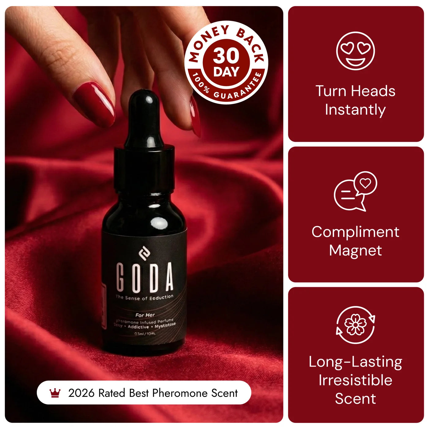 Goda®  Your signature scent, made richer by the woman wearing it